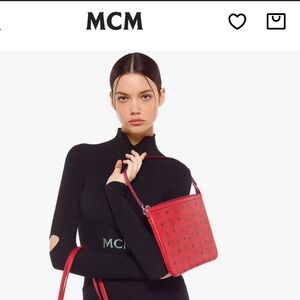 MCM Red pouch